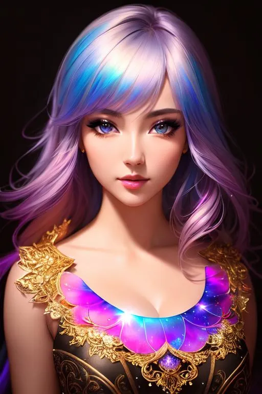 Prompt: ultra detailed full body artistic photography, midnight aura, night sky, detailed gorgeous face, dreamy, glowing, backlit, glamour, glimmer, shadows, oil on canvas, brush strokes, smooth, ultra high definition, 16k, unreal engine 5, ultra sharp focus, art by alberto seveso, artgerm, loish, sf, intricate artwork masterpiece, ominous, matte painting movie poster, golden ratio, trending on cgsociety, intricate, epic, trending on artstation, by artgerm, h. r. giger and beksinski, highly detailed, vibrant, production cinematic character render, ultra high quality female beautiful face.
