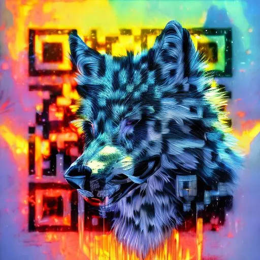 Prompt: epic wolf, cinematic, glaring at viewer, growling, vibrant, UHD, 8k, high octane, terrifying stare, auroras, psychedelic colors, global illumination, highly detailed, masterpiece, fine oil painting, artstation, trending, professional, anne stokes, yuino chiri
