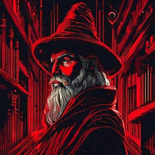 Prompt: "An illustration of a wizard wearing red wizard's hat in the style of film noir aesthetic, anime aesthetic, i can't believe how beautiful this is, dark silver and red, monochromatic minimalist portraits, pop art sensibilities, animated gifs, Lou Xaz"
"Detailed vibrant libraryin space, Beautiful, goddess, golden orbs, bioluminescent mushrooms, artwork by Brian Kesinger, Kilian Eng, Erin Hanson, Ralph Steadman, Richard Anderson :: Epic scale, highly detailed, clear environment, triadic colors cinematic light 16k resolution, trending on artstation"