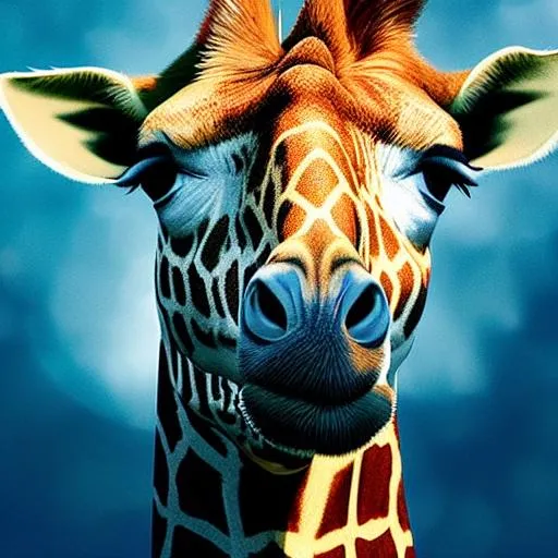 Prompt: "A Stunning Hyper Realistic 3D Digital Illustration; Paint Splatter Beautiful Giraffe With Small Horns On Its Head; Dripping With Paint; HD Affinity Photo; Splashes Of Liquid; Canvas Textures; Stylised Portrait; Digital Art Animal Photo; Exquisite Digital Illustration; Speedart; Surrealistic Digital Artwork; GCSociety; Saturated; Sam Spratt + Mike Winkelmann + Chambliss Giobbi + William Geissler + Petros Afshar", intricate details, HDR, beautifully shot, hyperrealistic, sharp focus, 64 megapixels, perfect composition, high contrast, cinematic, atmospheric, moody 
