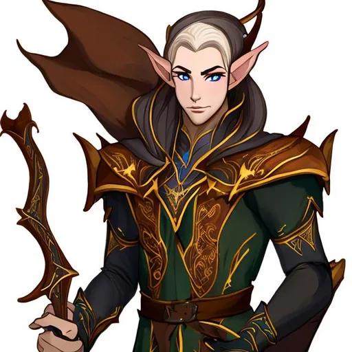 high elf bard male | OpenArt