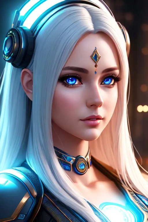 Prompt: Goddess of technology ,extremely realistic, hyperdetailed, pretty girl, RPG, D&D, highly detailed face, highly detailed eyes, full body, whole body visible, full character visible, soft lighting, high definition, ultra realistic, unreal engine 5, 8K, digital art