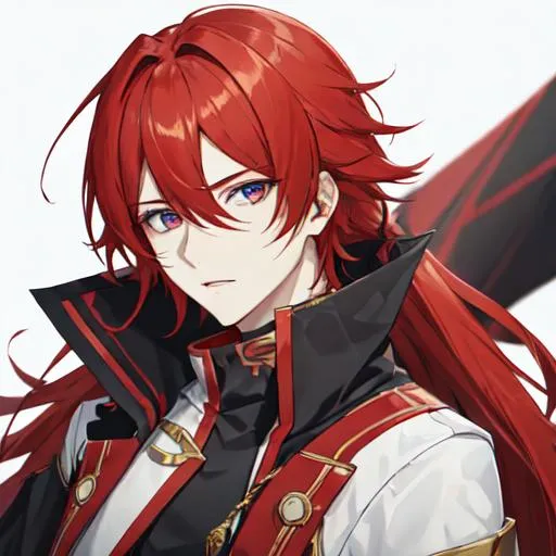 Prompt: Zerif 1male (Red hair covering his right eye)