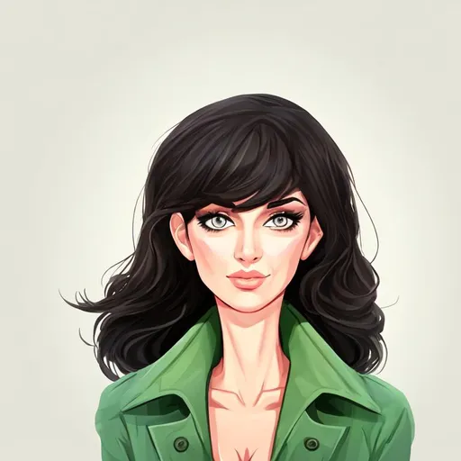 Prompt: Beautiful woman cartoon portrait 