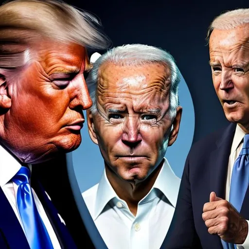 Prompt: Trump and joe biden switch faces
