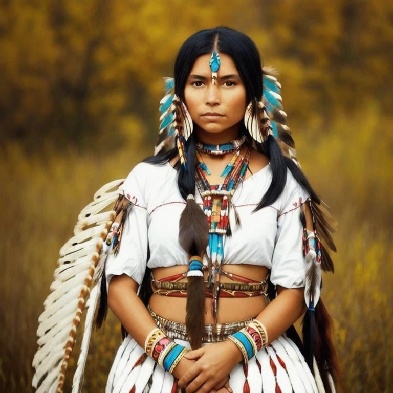 Beautiful native American princess | OpenArt