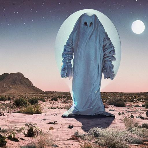 balenciaga ghost in a desert at night, with moonligh... | OpenArt