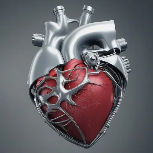 Prompt: Huge bionic heart