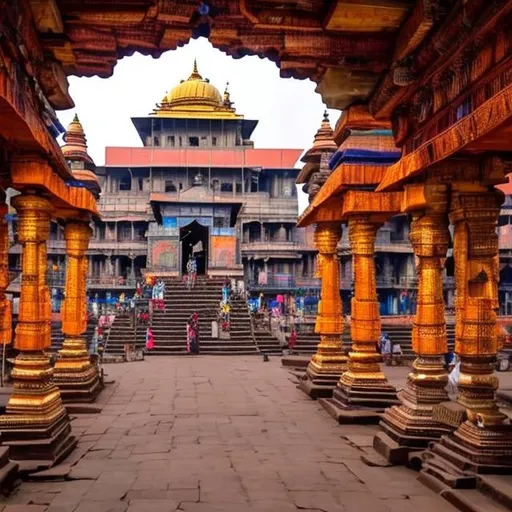 Prompt: The beautiful photo of lord Jagarnath temple Puri
