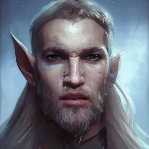 portrait of an older male sea elf with an eyepatch,... | OpenArt