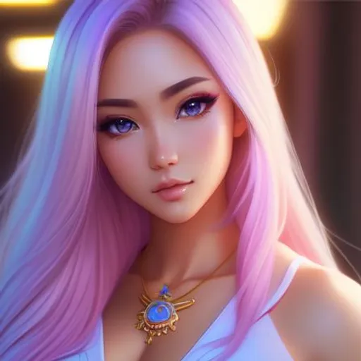 Prompt: Digital illustration by artgerm and SamDoesArt, Sam Yang, hyper detailed perfect face, waist up, in high school class, cowboy shot, cinematic lighting 

beautiful Caucasian-Japanese young female , model, icon, full body, long legs, perfect body, kawaii, pastel, makeup, intricately detailed gradation eyes, flawless sunkissed skin, breathtaking beauty , trending on artstation 

high-resolution cute face, stunning, breathtaking, beautiful,  perfect proportions,smiling, intricate hyperdetailed ombre hair, glam makeup, sparkling, highly detailed, hyper realistic skin, shiny skin,  intricate hyperdetailed shining eyes,  sunkissed skin, contoured skin, delicate facial features, iridescent makeup

Elegant, ethereal, graceful,

HDR, UHD, high res, 64k, cinematic lighting, special effects, hd octane render, professional photograph, studio lighting, trending on artstation