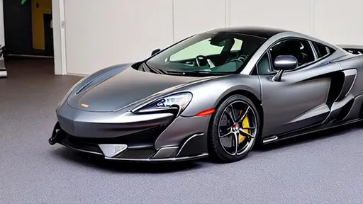 Prompt: Gray McLaren 600lt, Perfect, smooth, galaxy, magical planets, neon, stars, night, dark