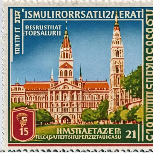 Prompt: hyperrealistic beautiful hungarian postage stamp 21st century style, image printed on paper with a glossy surface, produced with the most modern printing technology, the content of the stamp is an inscription and no more than Magyar Posta should be written on it