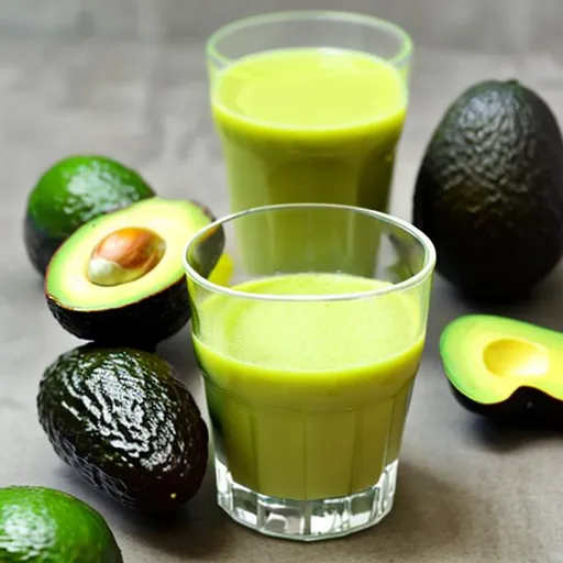 Prompt: avocado fruit juice