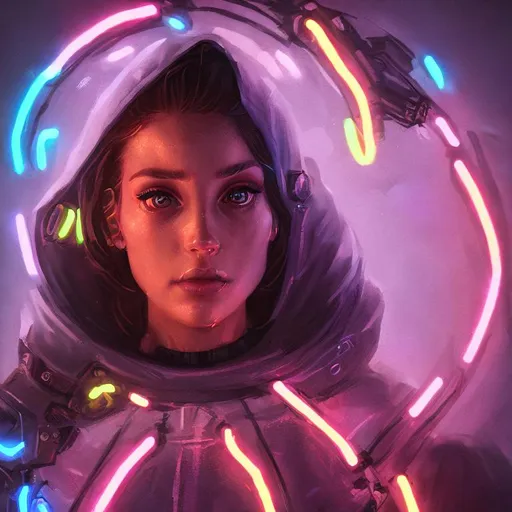 Prompt: tattooed Ednei Marx cyberpunk character cinematic  glowing neon posing detailed 4k