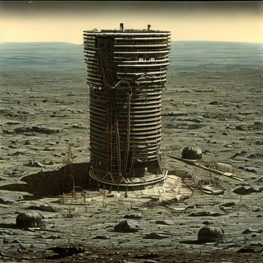 Prompt: An arcology on Venus.
