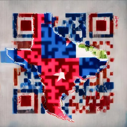 Prompt: texas flag and letters TVC