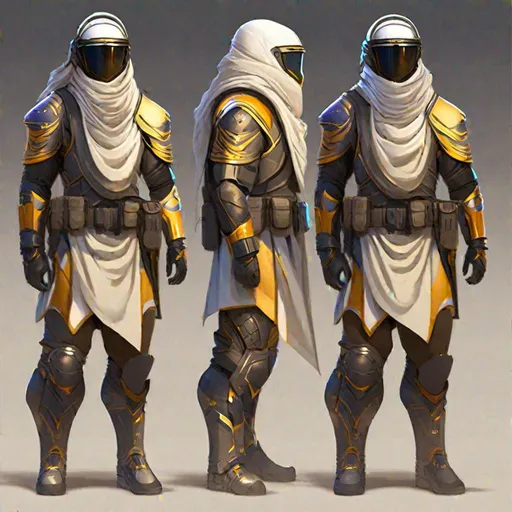 Prompt: full figure. whole body. Fading suns Al-Malik male soldier He wears a full helmet. Scifi soldiers. RPG art. Fading suns art. Scifi art. Arab soldier. 2D. Artstation art.