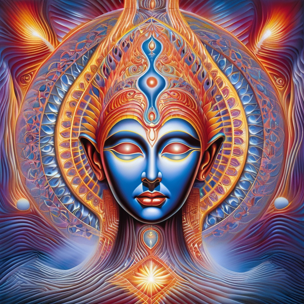 beyond the beyond . by Alex Grey, the halls of divin...