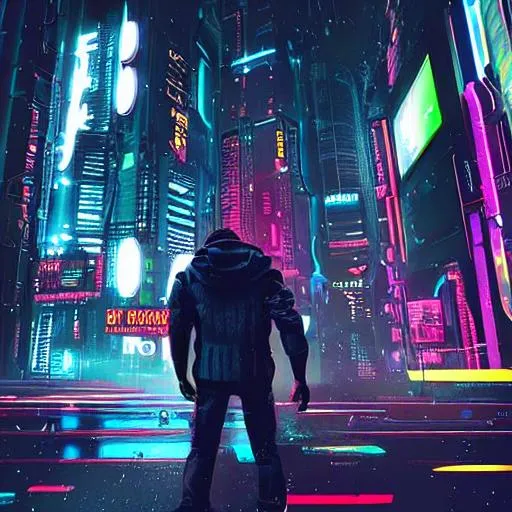 Prompt: profile picture for a gaming youtube channel cyberpunk logo vibe asthetic no humans