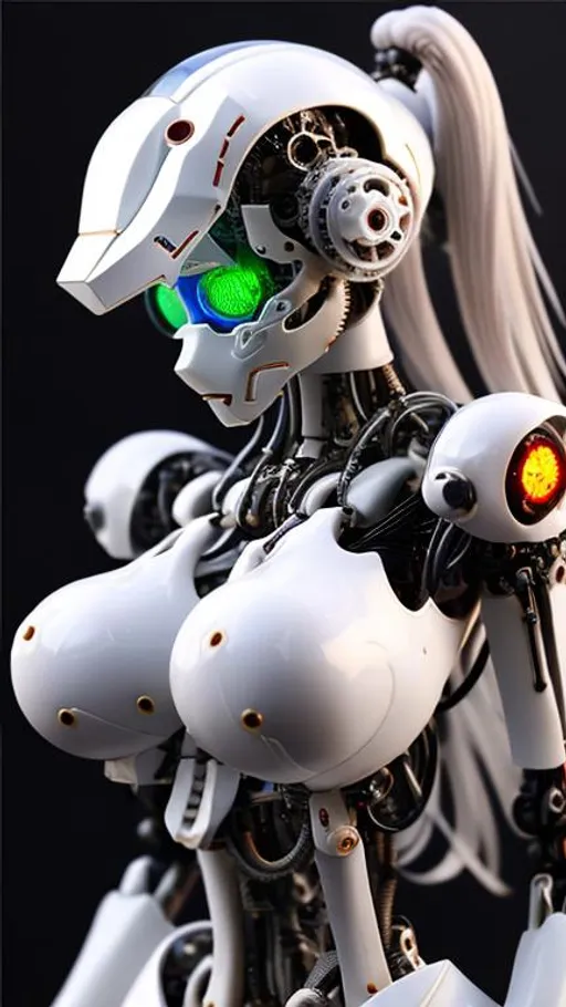 Prompt: Top quality, masterpiece, super high, (photorealistic: 1.4), Cyberpunk style, Perfect v2 (beautiful mechanical fiber cyborg girl vs skeleton of the goddess of death), This model pursues the absolute perfection of realistic images. mecha musume, mechanical parts, robot joints, headgear, full armor, <lora:AMechaSSS:1>, wearing a snake dress, with hair long, big and charming eyes, with deep eye sockets, very beautiful face and attractive thick lips, Full body panoramic shot, <Steps:70>,<Scale:15> , ((Seed: Seed value 1| ♻️ — 1590991527 | 🎲 —(-1)). --ar 9:16. cgscociety, computer rendering, by mike winkelmann, uhd, rendered in cinema4d, hardsurface modeling, 8k, octane render, inspired by beksinski. pink light effect, light effect around body, colorful particles. 8k --ar 9:16- high resolution and video recording --ar 9:16 --v 5 --upbeta --v 5 -- screen space reflection -- diffraction gradation -- chromatic aberration -- gigabyte shift - - - - Line Scan - Ambient Occlusion - FKA Anti-Aliasing - TXAA - RTX - SSAO - OpenGL-Shader - Post Processing - Post Generation - Cell Shader - Path Mapping - CGI - VFX - SFX - Crazy Instract Details - - Ultra Max- -Beautiful --Dynamic poses--Photography--Volumes--Extra details--Intricate details.