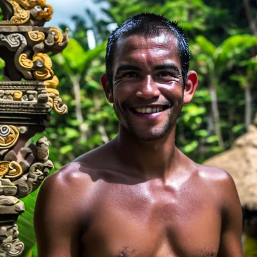 Prompt: black guy in bali
