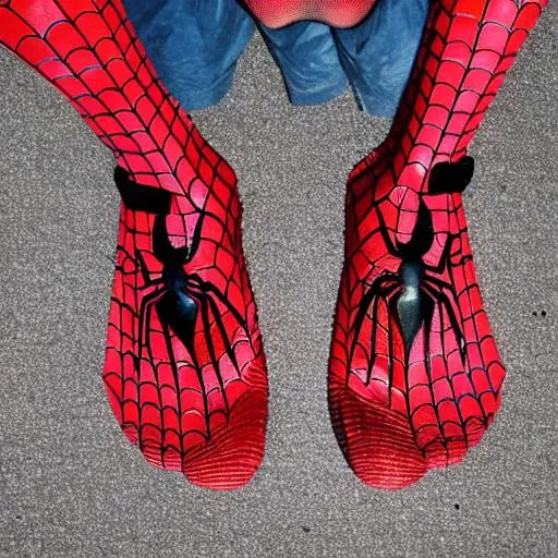 Spiderman feet