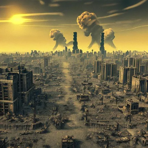Prompt: Nuclear Fallout in City