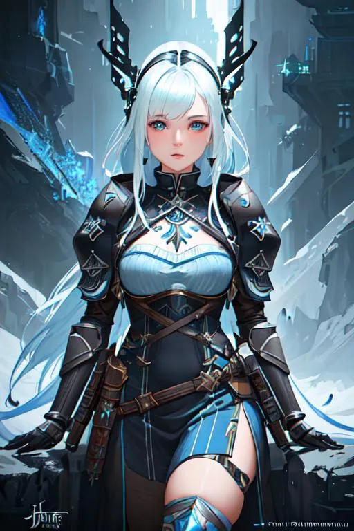 Prompt: A hyperrealistic centered portrait photography of a cute woman as a knight frostpunk and  atompunk art by john howe and stephanie pui mun law,stunning,vibrant, 8k resolution concept art, Artgerm,dynamic lighting hyperdetailed intricately detailed Splash art trending on Artstation triadic colors Unreal Engine 5 volumetric lighting


