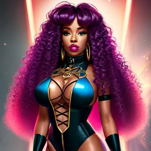 Prompt: SZA as a villain, Hyper Realistic