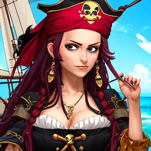 Prompt: pirates queen