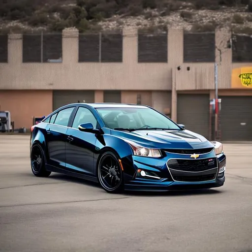 Prompt: stanced chevy cruze