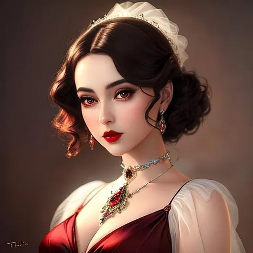 Ethereal fantasy, a beautiful 1920's high class you... | OpenArt