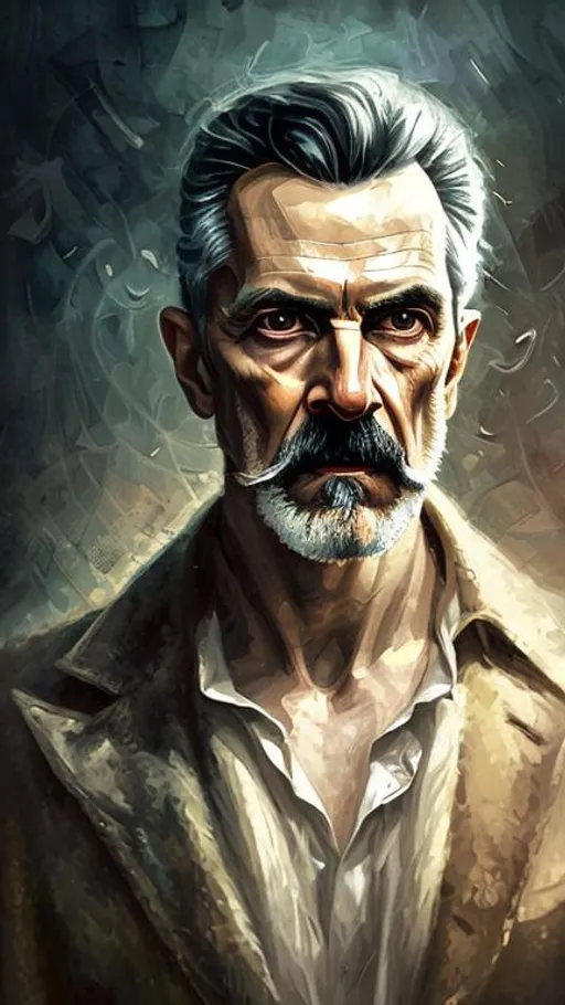 Prompt: "Prompt photo realistic colored portrait - Natural lighting and shadows - Rich textures and details - Realistic colors and proportions of {"Prompt photo realistic colored portrait - Natural lighting and shadows - Rich textures and details - Realistic colors and proportions of { NIKOLA TESLA}, centered in frame, facing camera, ideal human, 85mm lens,f8, photography, ultra details, natural light, light background, photo, Studio lighting, ultra high definition, , centered in frame, eyes and face facing camera, ideal human, 85mm lens,f8, photography, ultra details, natural light, light background, photo, Studio lighting, ultra high definition, 