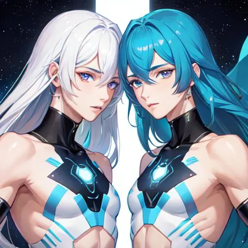 Prompt: Gemini The Twins zodiac as a male human, 8k, UHD,  highly detailed, close up