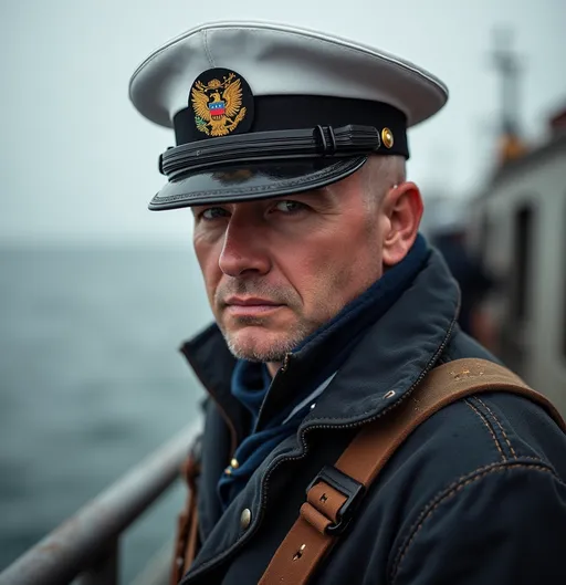 Prompt: united states navy seaman world war 2 looking forward pacific fleet