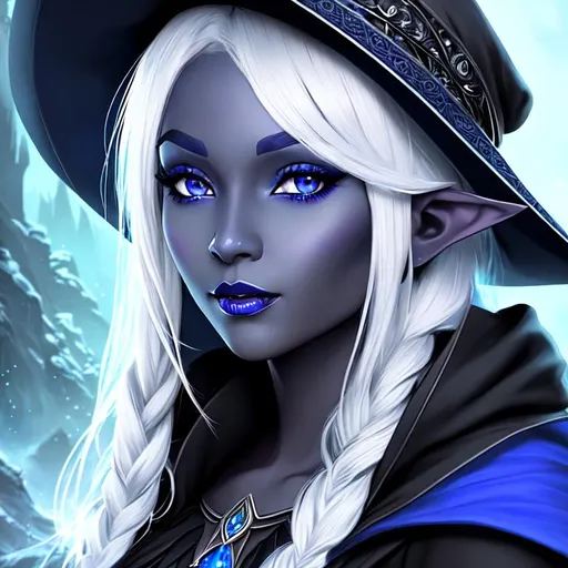 Half Body Portrait Female Elf Drow Blue Skin OpenArt   Image  Uu8ALZj 1686711593432 512.webp