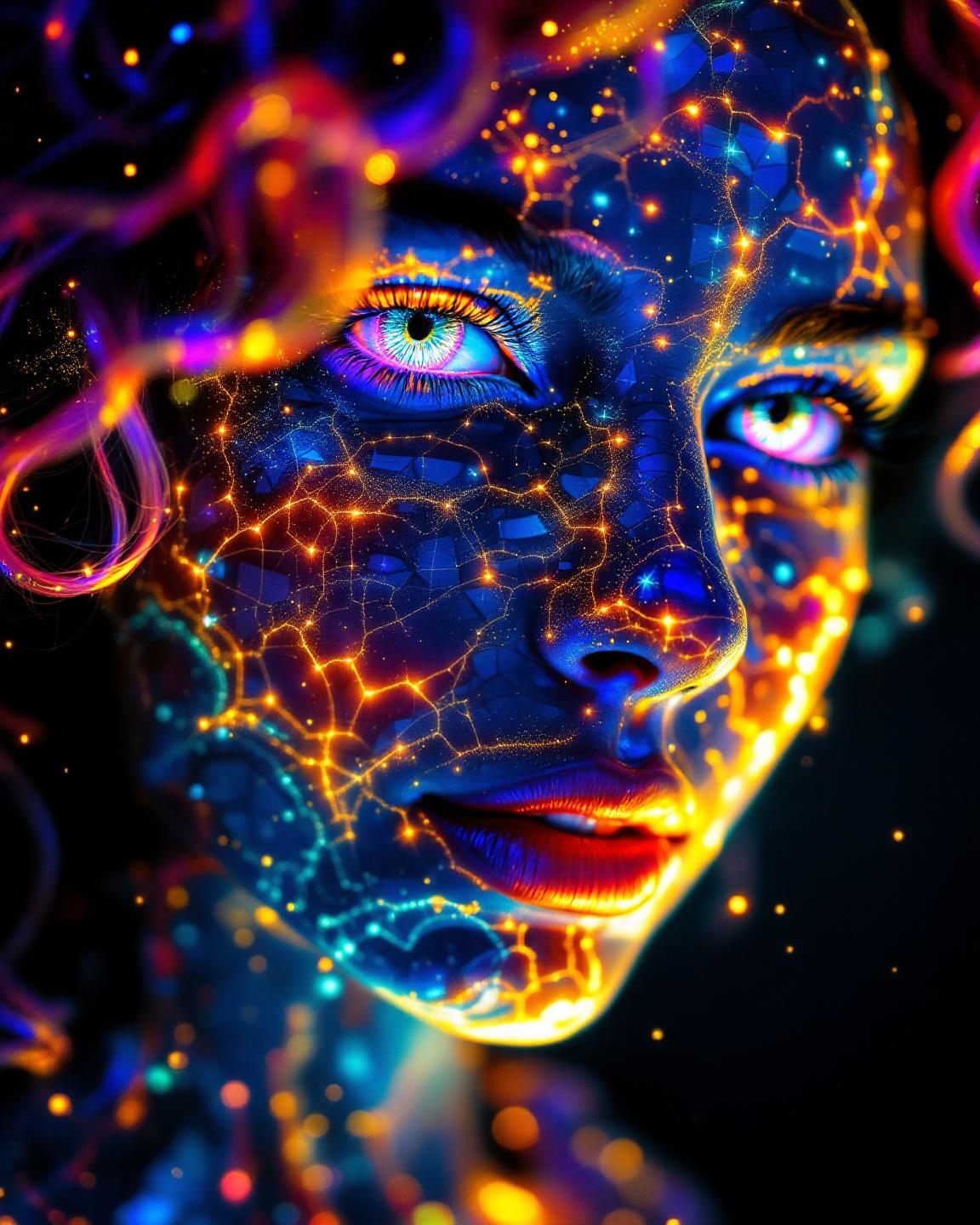 Her face is a modular masterpiece—cheekbones traced...