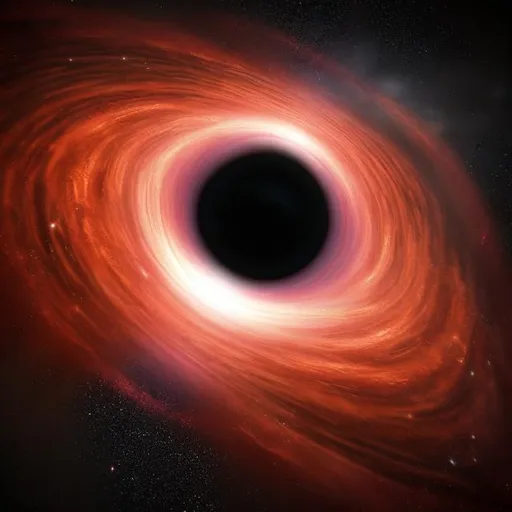 Prompt: realistic black hole