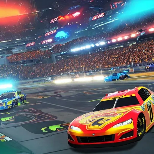 Prompt: nascar x rocket  league season 11