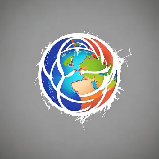 Prompt: Destroy the earth, logo