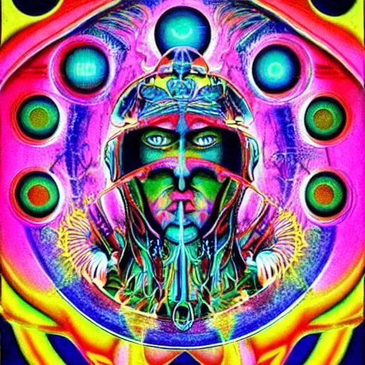 Prompt: Divine exotic surreal abstract galactic demonic shamanic multiple orgasms colorful
 detailed photograph by Carl jung