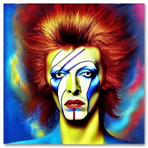 Salvador Dali style painting David Bowie album cove... | OpenArt