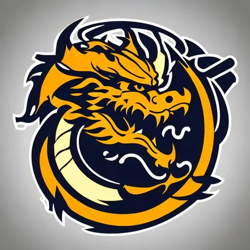 Prompt: Logo of Dragon for sports team