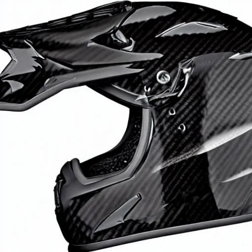 Prompt: Carbon fiber helmet