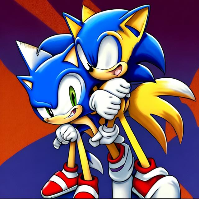 tails and sonic kiss