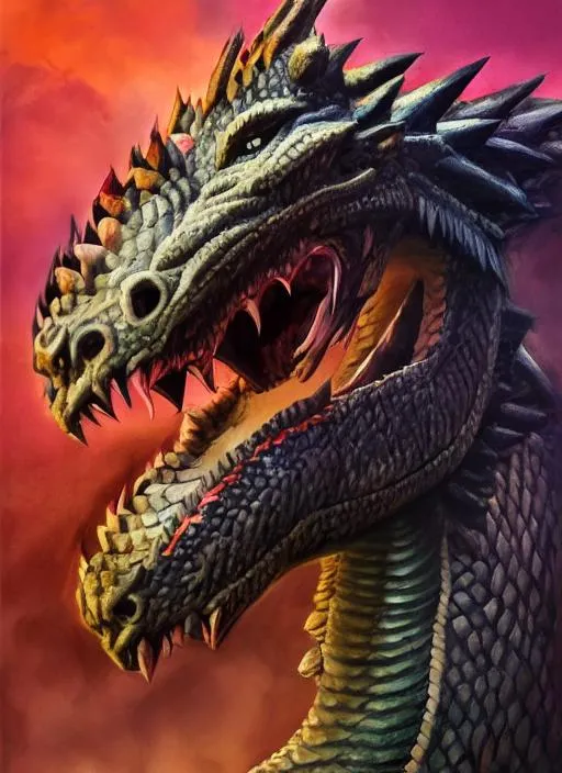 Prompt: Portrait of {Iraqi dragon, muscular big dragon that strikes fear into its enemies  } with {any fearful  color} hair and with cute face, {Any  background}, perfect composition, hyperrealistic, super detailed, 8k, high quality, trending art, trending on artstation, sharp focus, studio photo, intricate details, highly detailed, by greg rutkowski