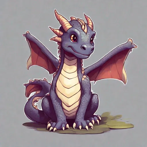 Prompt: cute little dragon