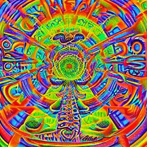 Prompt: photo of a fourth dimensional DMT entity