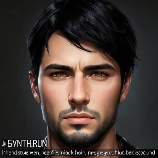 Prompt: photorealistic portrait of a handsome man with black hair with gray eyes, perfect composition, detailed face, realistic, super detailed, 8k, high quality, artstation, sharp focus, studio photo, intricate details, highly detailed, by greg rutkowski